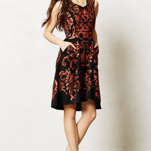 Anthropologie Mirissa Copper Dress size 2